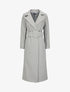 Manteau long boutonné et ceinturé - Gris - 5