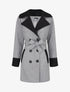 Manteau mi-long en laine mélangée - Gris - 5