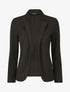 Veste fluide à col cranté - Noir - 1