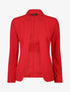 Veste fluide à col cranté - Rouge - 1