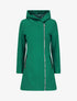 Manteau zippé à capuche - Vert - 4