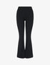 Pantalon fluide uni coupe flare - Noir - 3