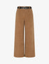 Pantalon ample en velours côtelé - Camel - 1