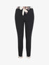 Pantalon à bords à revers imprimé foulard - Blanc - 1