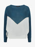 Pull motif V irisé - Bleu canard - 5