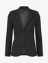 Blazer uni à un bouton - Noir - 1