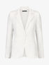 Blazer uni à un bouton - Blanc - 1