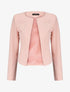 Veste unie manches longues et col rond - Rose - 5