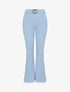 Pantalon flare extra long à boucle métallique - Bleu ciel - 1