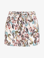 Short imprimé feuilles tropicales - Blanc - 4