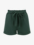 Short uni élastiqué à revers - Vert sapin - 5