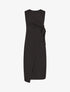 Robe style portefeuille et bord fendu - Noir - 1