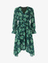Robe élastiquée à imprimé fleuri - Vert - 5