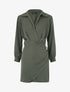 Robe courte élastiquée - Kaki - 1