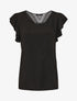 Top sans manches uni dos en crochet - Noir - 1