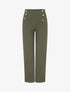 Pantalon fluide coupe droite - Kaki - 5