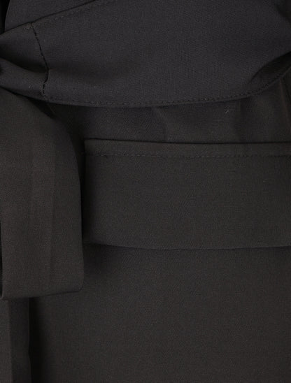 Blazer oversize ceinturé - Noir - 3