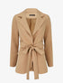 Blazer oversize ceinturé - Camel - 5