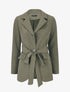 Blazer oversize ceinturé - Kaki - 5