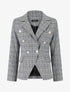 Blazer droit à imprimé Prince de Galles - Noir - 5