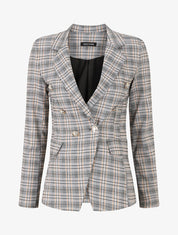 Blazer imprimé prince de galles - Camel - 1