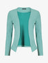 Blazer uni en suédine - Turquoise - 1