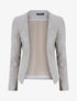 Blazer uni en suédine - Gris - 5