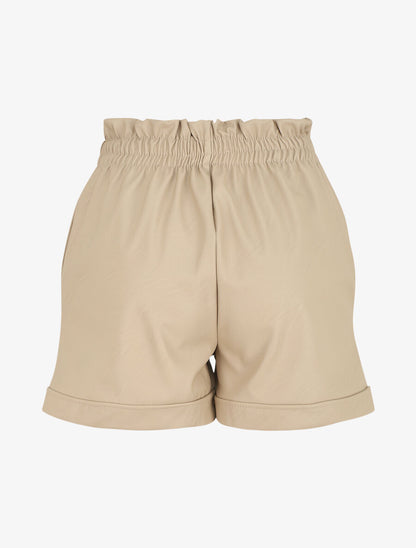 Short paperbag en simili - Beige - 2