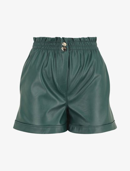 Short paperbag en simili - Vert - 5