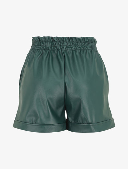 Short paperbag en simili - Vert - 2