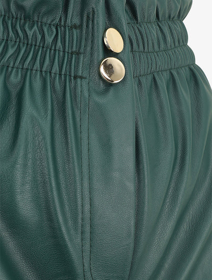 Short paperbag en simili - Vert - 3