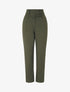 Pantalon fluide uni - Kaki - 1