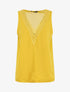 Top uni en voile texturé - Jaune - 5