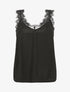 Top uni sans manches texturé - Noir - 7