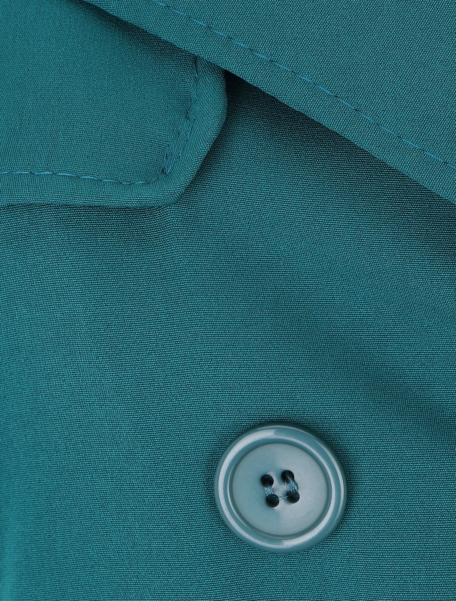 Trench long ceinturé - Bleu canard - 3