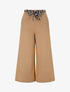 Pantalon ample uni fluide - Camel - 1