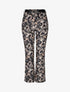 Pantalon droit imprimé foulard - Noir - 5