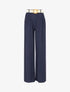 Pantalon fluide ample - Marine - 1