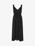 Robe longue élastiquée à bretelles avec anneaux - Noir - 4