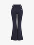 Pantalon fluide à fermeture stylisée - Marine - 5