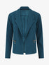 Blazer fluide uni à poches zippées - Bleu canard - 5
