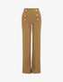 Pantalon long uni à taille haute - Camel - 5