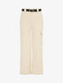 Pantalon fluide style cargo - Beige - 5