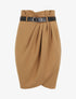 Jupe unie style portefeuille - Camel - 5