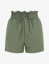 Mini short à taille élastiquée - Kaki - 5