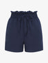 Mini short à taille élastiquée - Marine - 1