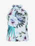 Top sans manches imprimé tropical - Blanc - 4