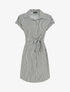 Robe chemise imprimé rayures - Kaki - 5