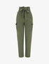 Pantalon cargo taille haute - Kaki - 1