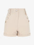 Short à pont taille haute - Beige - 1
